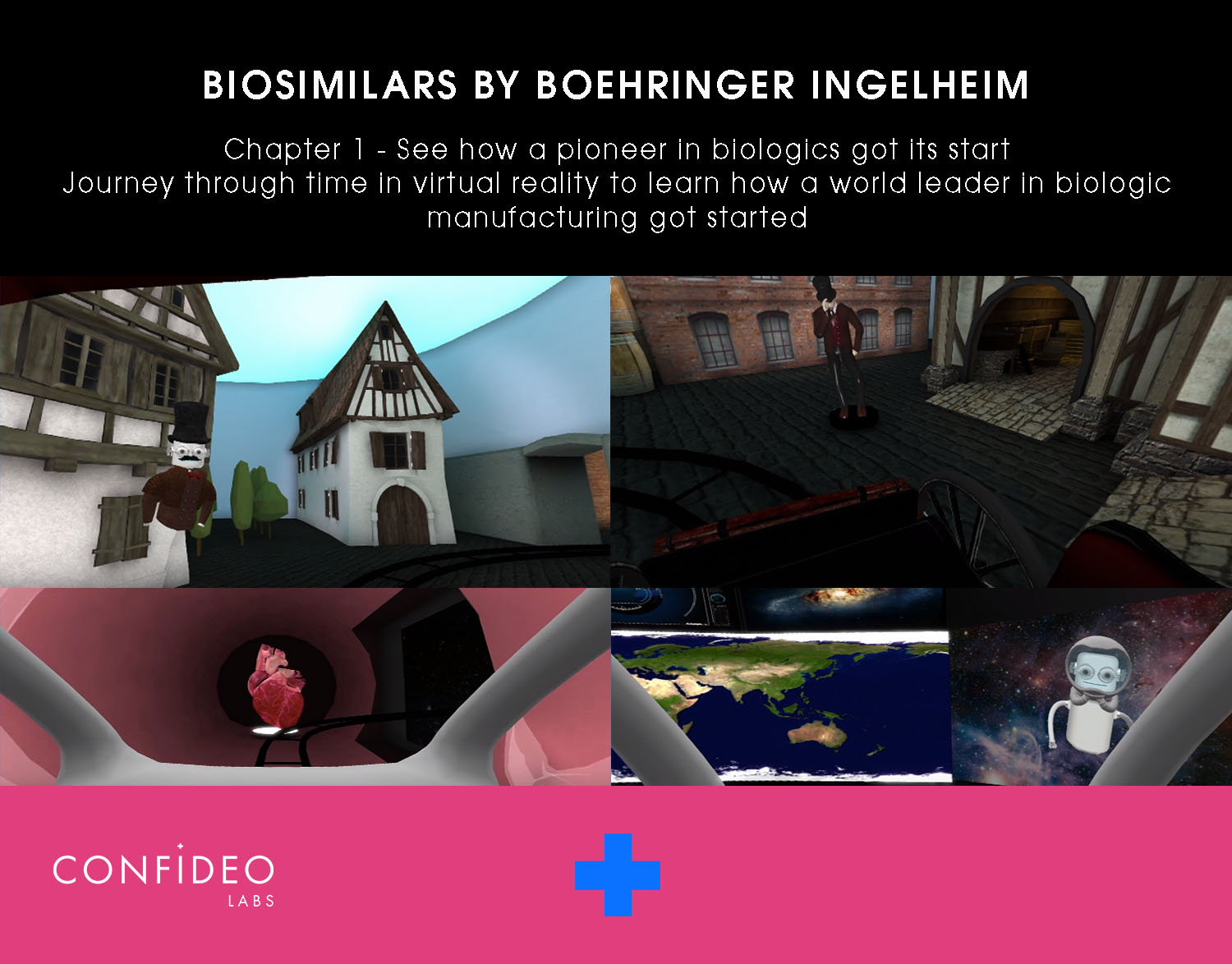 Vega Digital Awards Winner - Boehringer Ingelheim Biopharmaceuticals Immersive VR Tour, Confideo Labs